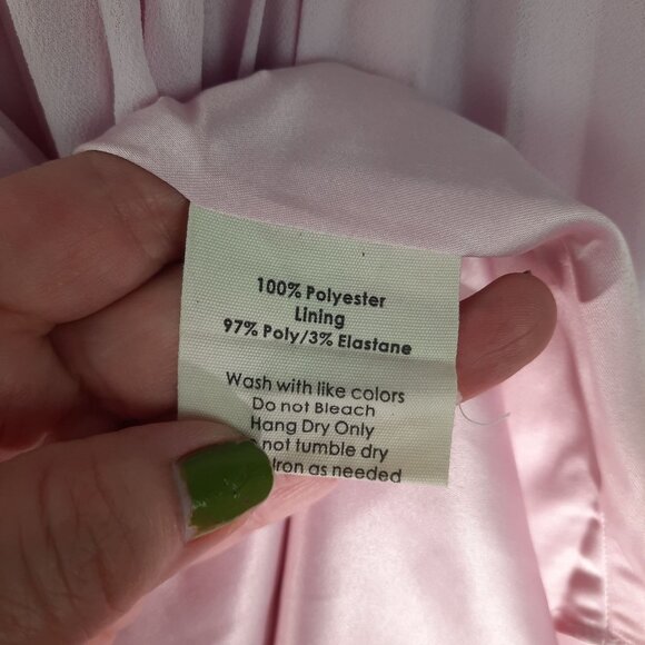 Rachel Parcell Blush Color Chiffon Pleated Midi Skirt - Picture 9 of 12